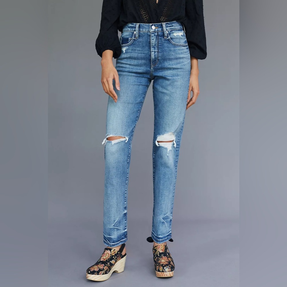 Anthropologie Pilcro The Selvedge Vintage Straight Denim Jeans Size 28 Petite